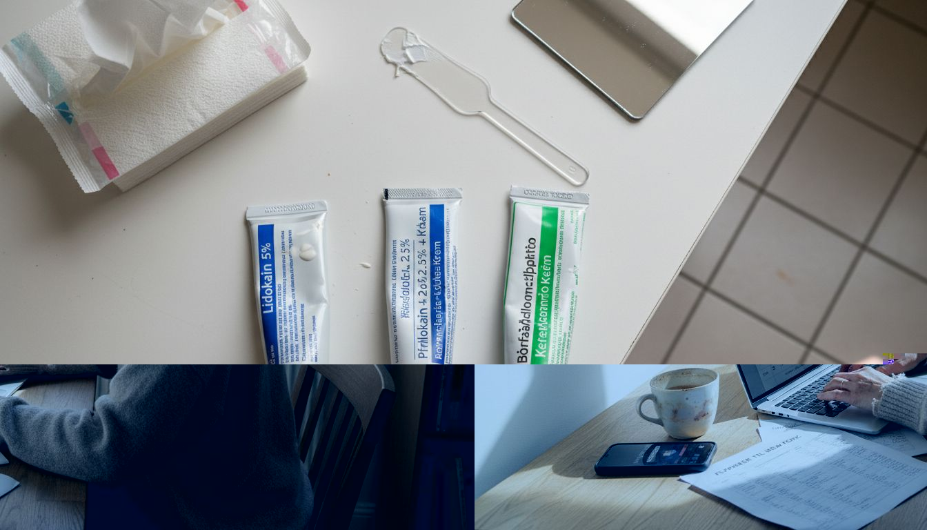 En kvinde sidder ved køkkenbordet og planlægger, hvilke dage hun skal flyve.