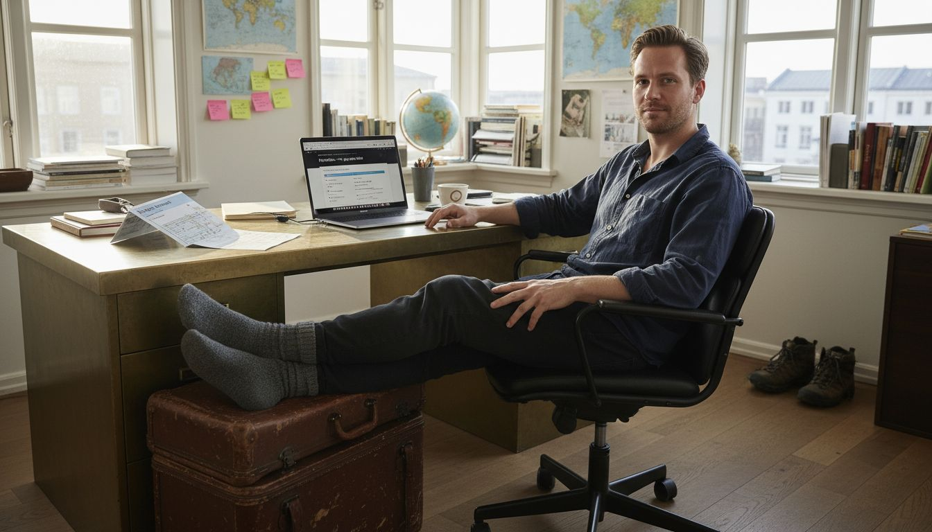 Mand søger flytilbud på kontor