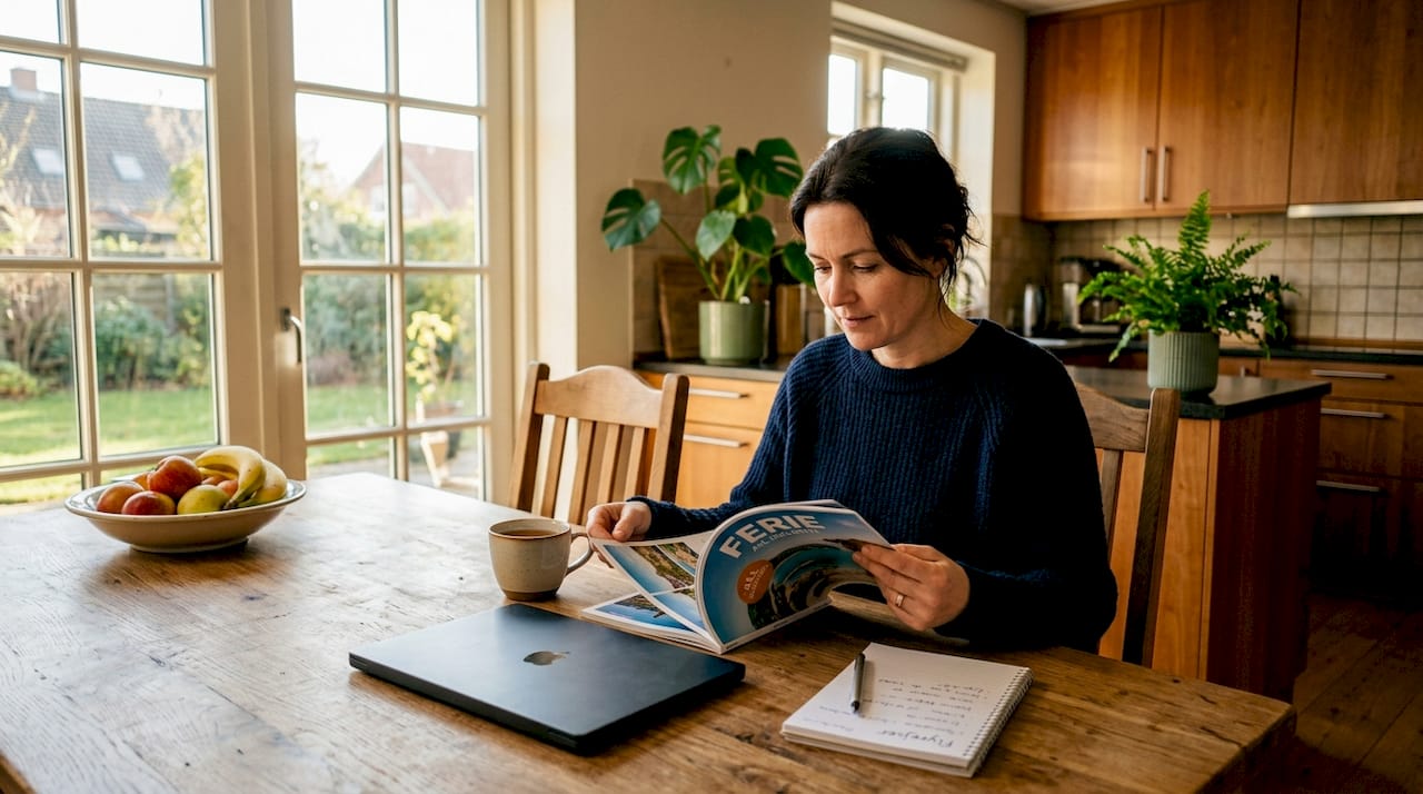 Kvinde arrangerer luksusferie – uden at forlade hjemmet